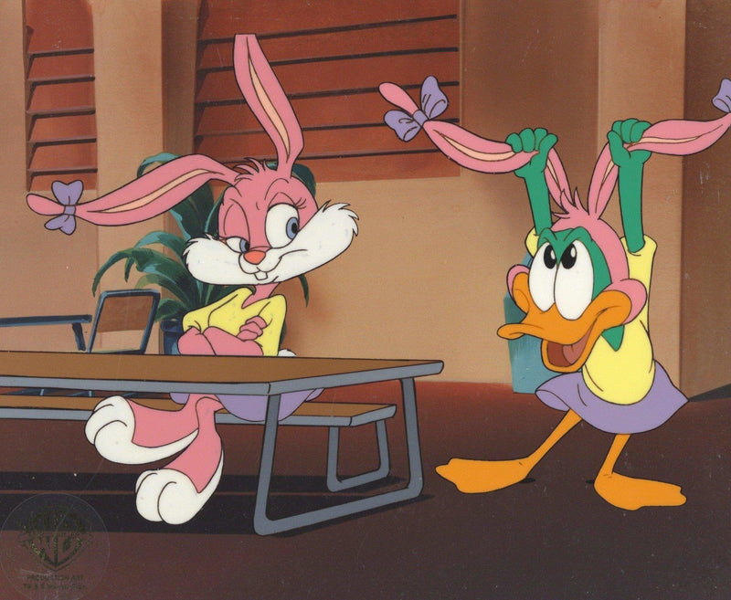 Tiny Toons Original Production Cel: Babs Bunny and Plucky Duck - Choice Fine Art