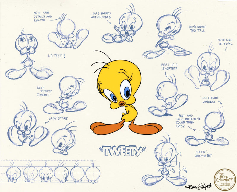 Tweety Model Sheet - Choice Fine Art